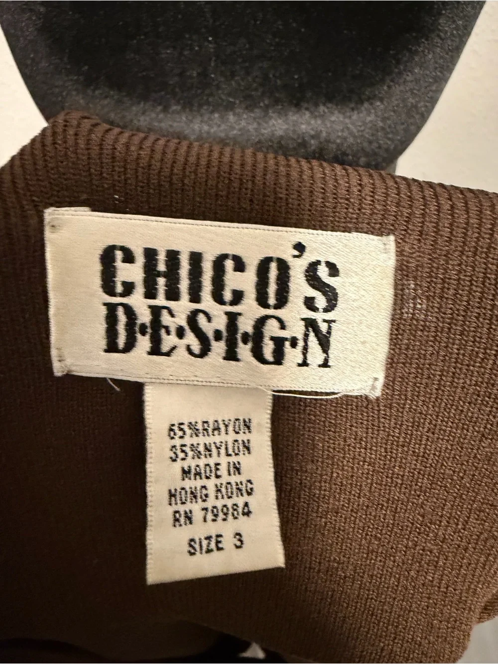 Chico's Brown V-Neck Sleeveless Tank Top - Picture 4 of 4